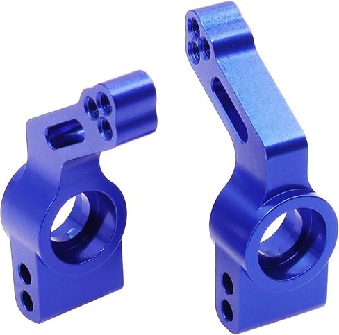حاملات المحور الأمامي الخلفي من الألومنيوم/كتل التوجيه/كتل العجلات C-Hubs متوافقة مع 1/10 Traxxas Slash 2WD Rustler Stampede 2WD RC Car استبدال 3736 3632 3752 (أزرق) in Saudi Arabia