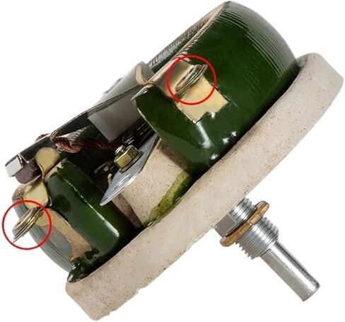 1pc BC1 Disc Adjustable Resistance Porcelain Disk Variable Potentiometer High Power Sliding Varistor 50W100W300W500W(10) in Saudi Arabia