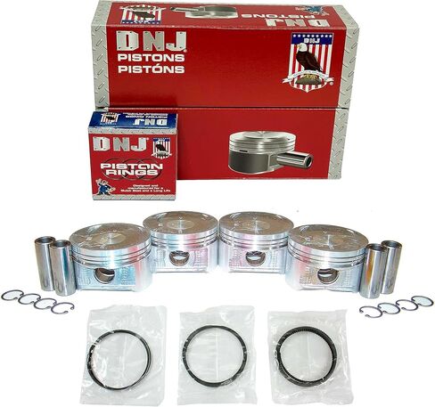 طقم مكبس وحلقة DNJ PRK214 لـ 1998-2002 أكورا هوندا ايسوزو أكورد CL أواسيس أوديسي 2.3L L4 SOHC 16 فولت يستنشق بشكل طبيعي F23A1، F23A4، F23A7 in Saudi Arabia