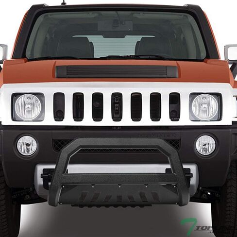 7422439931961 Compatible with 2005 2006-2010 Hummer H3 Textured Black AVT Style Bull Bar Guard with Skid Plate in Saudi Arabia