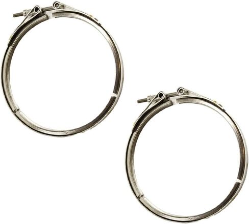 Mytee Products 6.97 بوصة Turbo Clamp - مشبك عادم شاحن توربيني من الفولاذ المقاوم للصدأ على شكل حرف V يحل محل 4041107 4041107CUM CUM4041107 in Saudi Arabia