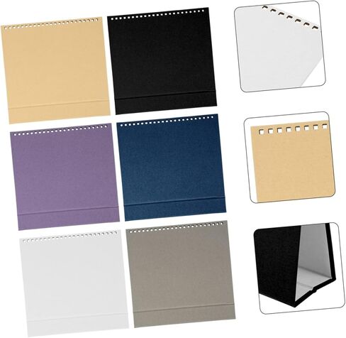 10Pcs Iridescent Calendar Base Rack with Design for DIY Desk Calendar Blank Base for Handmade Calendars for Home Office School Use in Saudi Arabia
