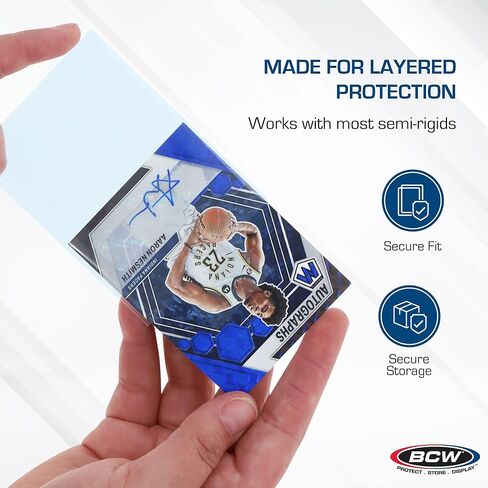 أكمام بطاقات مبوبة من BCW (200 حزمة) - أكمام متدرجة لـ PSA، وBGS، وSGC، وCSG، وHGA، وعلامة سحب للبطاقات القياسية | يناسب أدوات التحميل العلوية والحوامل شبه الصلبة | خالية من الأحماض وآمنة للأرشفة in Saudi Arabia