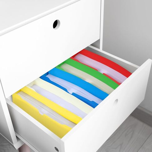 50 حزمة 2 بوصة توسيع مانيلا ملف سترات بلاستيكية قابلة للتوسيع المجلدات الثقيلة 2 بوصة توسيع مجلدات ملف الجيب عززت علامة التبويب قطع مستقيم (الكلاسيكية، ألوان متنوعة) in Kuwait