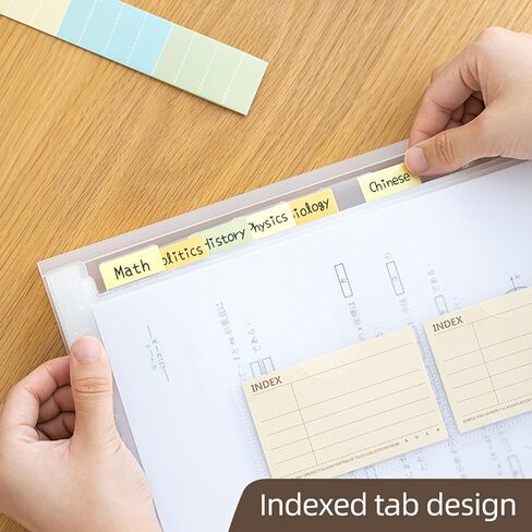 Expanding File Folder with Tabs, 13 Pockets File Organizer Accordion File Holder ，with Elastic Buckles Closure, A4 Paper Document Organizer for Home School Office (1, Transparent White) in Saudi Arabia