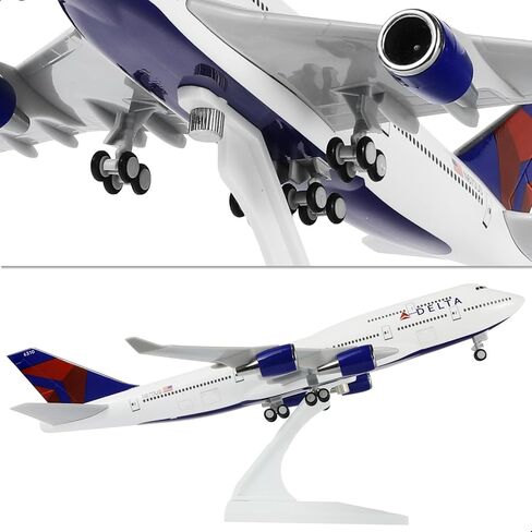 1/240 Compatible for Delta 747 Airplane Model Kits (30cm L) for Boeing 747 Airlines Resin Plane Model with Display Stand for Adult Aviation Gift or Decorations in Saudi Arabia