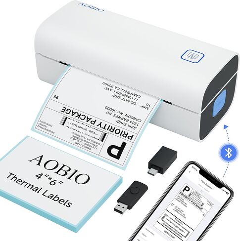 Thermal Shipping Label Printer - 4x6 Label Printer for Small Business - Desktop Barcode Printer in Saudi Arabia