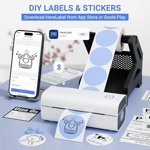 Thermal Shipping Label Printer - 4x6 Label Printer for Small Business - Desktop Barcode Printer in Saudi Arabia