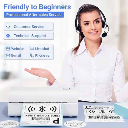 Thermal Shipping Label Printer - 4x6 Label Printer for Small Business - Desktop Barcode Printer in Saudi Arabia