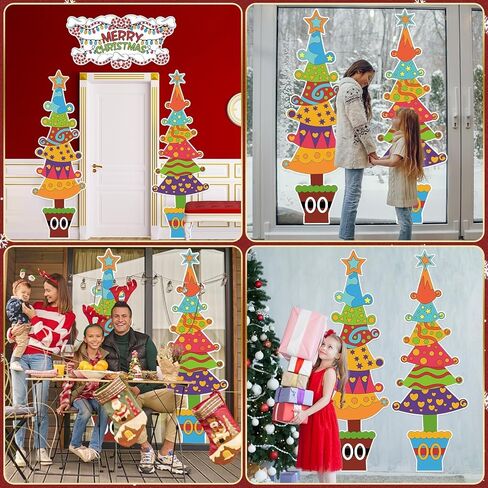 gisgfim عيد الميلاد الفصول الدراسية باب راية شجرة عيد الميلاد باب الزينة مجموعة، عيد ميلاد سعيد شجرة عيد الميلاد ورقة القواطع علامة الباب لفصل الشتاء عطلة الفصول الدراسية جدار باب المدرسة المنزل ديكور حفلة عيد الميلاد in Saudi Arabia