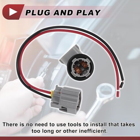 1 Set License Plate Light Socket Wiring for Toyota Corolla 1998-2002 2019-2024 No.9007560005 Backup Reverse Lamp Bulb Pigtail Connector Harness in Saudi Arabia