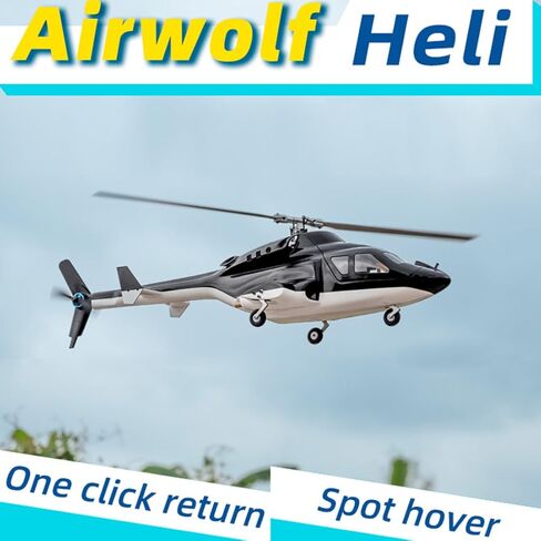 RC Helicopter with GPS, FLYWING FW450L Air-Wolf 450 Class 2.4G RC Military Helicopter, with GPS Positioning, Brushless Motor, Four Flight Modes (RTF Version) in Saudi Arabia