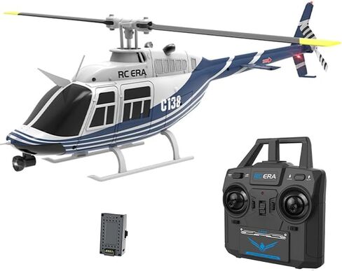 1/30 Scale C138 RC Helicopter with 6-axis Gyroscope, 2.4G 6CH Remote Control Aircraft with Altitude Hold and Optical Flow Positioning, One-Key Takeoff/Landing, for Adults Gift in Kuwait