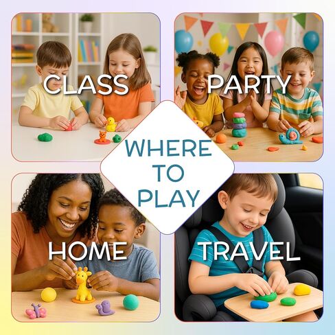 Air Dry Clay Kit 96 Colors for Kids, Lightweight and Non-Sticky Modeling Clay with Sculpting Tools and Storage Bags, DIY Arts and Crafts Gift for Boys and Girls Ages 3+ in Saudi Arabia