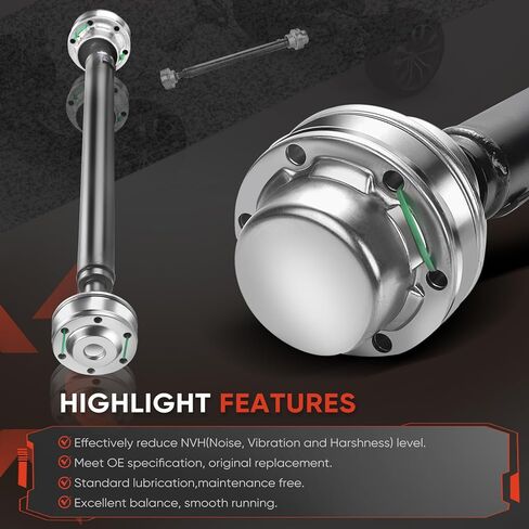 936-331 Drive Shaft - Front Driveshaft Propeller Drive Shaft Assembly Compatible with 2007-2007 E280，2004-2005 E320，2006-2008 E350 in Kuwait