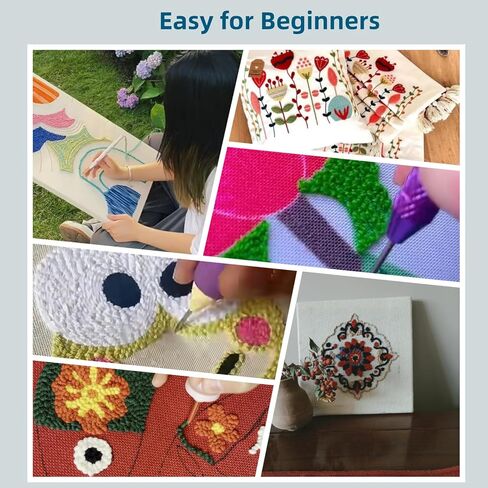 مجموعة إبر خرامة DIY، صورة قضاعة صغيرة لطيفة في زهور مربعة مؤطرة، مجموعة تطريز مطبوعة مسبقًا وتخفيف التوتر، هواية حرفية وديكور منزلي 20 × 20 سم in Saudi Arabia