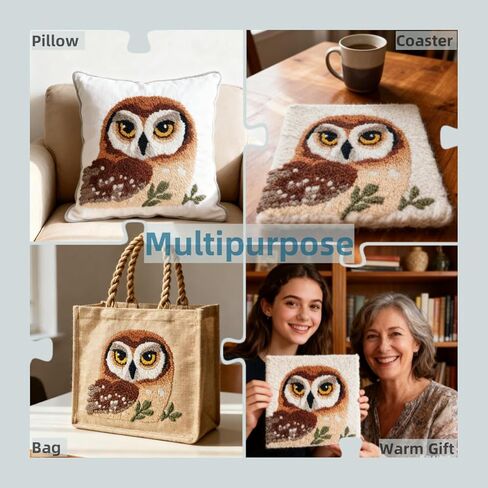 مجموعة إبر خرامة DIY، صورة قضاعة صغيرة لطيفة في زهور مربعة مؤطرة، مجموعة تطريز مطبوعة مسبقًا وتخفيف التوتر، هواية حرفية وديكور منزلي 20 × 20 سم in Saudi Arabia