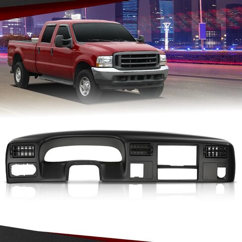 CROSSDESIGN أداة العنقودية داش الحافة الحافة 4x4 ث / O ثقب متوافق مع فورد F250 F350 سوبر ديوتي 1999-2004 أسود in Kuwait