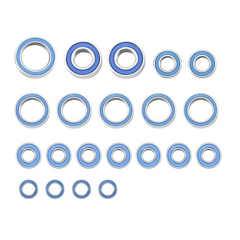 Compatible with Traxxas for Slash 4X4 for VXL for Rustler for Stampede HQ727 1/10 RC Car Parts Accessories 21Pcs Sealed Bearing Kit RC Upgrade Spare in Saudi Arabia
