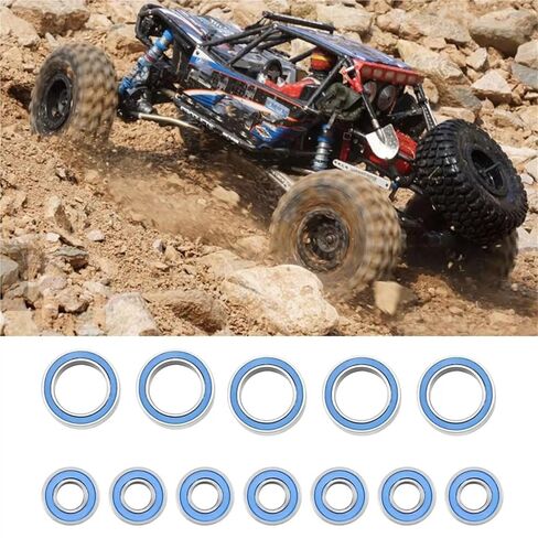 Compatible with Traxxas for Slash 4X4 for VXL for Rustler for Stampede HQ727 1/10 RC Car Parts Accessories 21Pcs Sealed Bearing Kit RC Upgrade Spare in Saudi Arabia