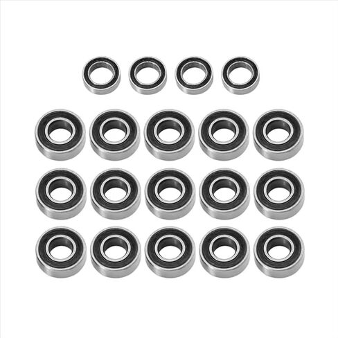 Compatible with Traxxas for Slash 2WD for Bandit for Stampede for Rustler 2WD 1/10 RC Car Upgrade Parts Accessories 19Pcs Sealed Bearing Kit RC Upgrade Spare in Saudi Arabia