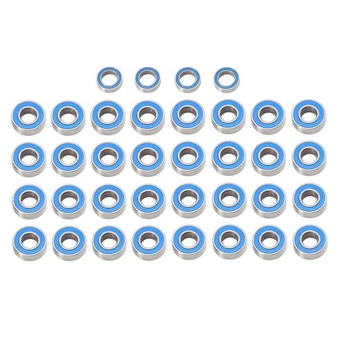 Rc Parts for Tamiya GF-02 for GF02 36pcs Sealed Steel Bearing Kit RC Car Upgrade Parts Accessories Replacement(Blue) in Saudi Arabia