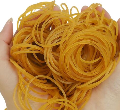 150pcs/pack Elastic Rubber Bands Yellow Color Strong Adjustable Rubber Rings Stretchable Bands for Home Office Supplies,4cm (1pack,150PCS) in Saudi Arabia