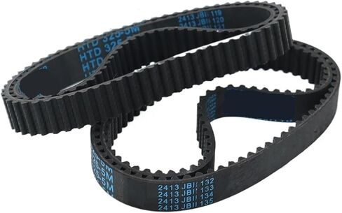 HTD5M Timing Belt Length 175mm to 390mm 5M Width 20mm Closed Loop Rubber HTD Pulley 1Pcs(5M-250mm) in Saudi Arabia