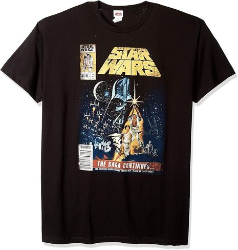 STAR WARS Men's Saga Continues Comic Book Cover T-Shirt in Saudi Arabia