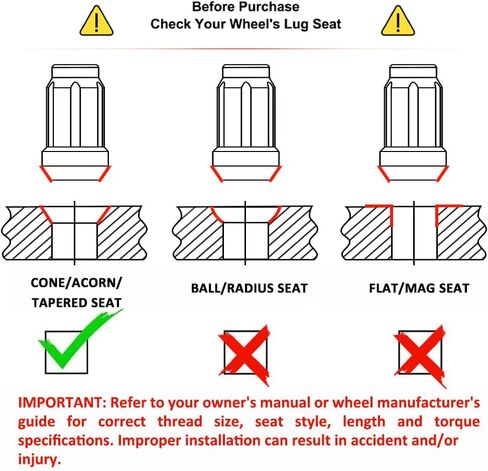 وايت نايت 3807-20AM كروم M12x1.50 صامولة عروة مع مفتاح، 20 قطعة in Kuwait