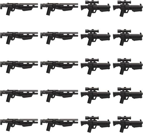 Space Wars Clone Trooper Figures DC-15 Blasters Weapons Pack Accessories Kit for figs, Building Blocks Toy Set Compatible with Major Brand in Saudi Arabia
