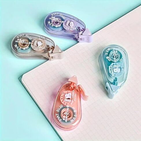 بكرة شريط لاصقة مزدوجة الجوانب للحرف اليدوية، مستلزمات حرفية دوارة مزدوجة الجوانب لسجلات القصاصات وشريط الصور، سهلة إعادة الملء من أجل استخدام سلس in Saudi Arabia