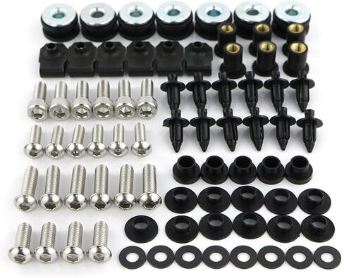 Bodywork Screws for Suzuki GSXR1000 GSX-R1000 2009-2011 2010 2012 2013 2014 2015 2016 Complete Full Fairing Bolts Kit Clips Nuts Stainless Steel (Color : Origianl Silver) in Saudi Arabia