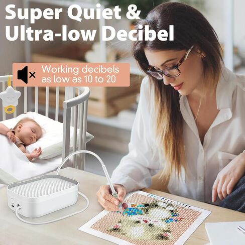 Electric Diamond Art Painting Pen, Two Suction Adjustment, Low-Noise Electric Diamond Painting Pen with Storage Tray, No Wax Needed and Rechargeable Battery, Gift for Diamond Art Fan in Saudi Arabia