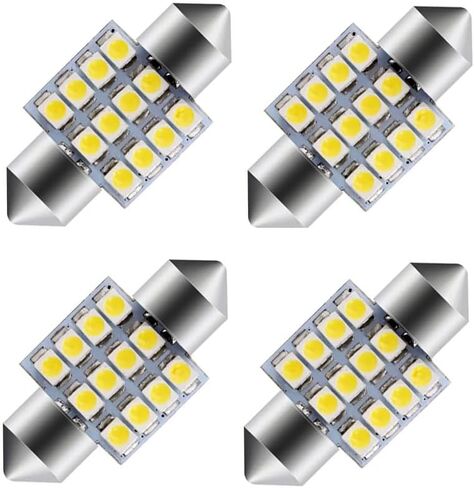 Bulb - DE3175 31mm Festoon LED Bulbs White, DE3175 DE3021 LED Car Interior Dome Lights Bulbs Super Bright for Truck Dome Map Door Courtesy Trunk Lights Pack of 4 in Saudi Arabia