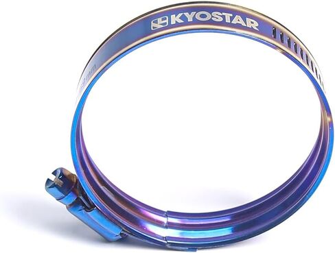 American Double Layer Clamp Adjustable Stainless Steel Titanium Blue Clamp Diameter Ranger，8 Size (Blue, 49-69MM) in Saudi Arabia
