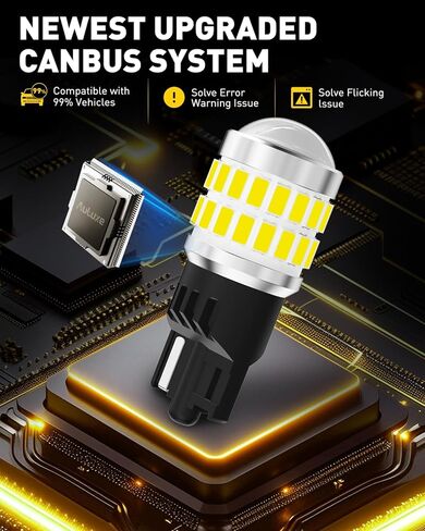 194 مصباح LED أبيض، 700% أكثر سطوعًا مقاس 1:1، 168 2825 W5W T10 لمبات سيارة خالية من الأخطاء، مع تصميم مجوف لتبديد الحرارة وتقنية عرض عالية الدقة لإضاءة صندوق باب خريطة القبة، حزمة من 2 in Saudi Arabia