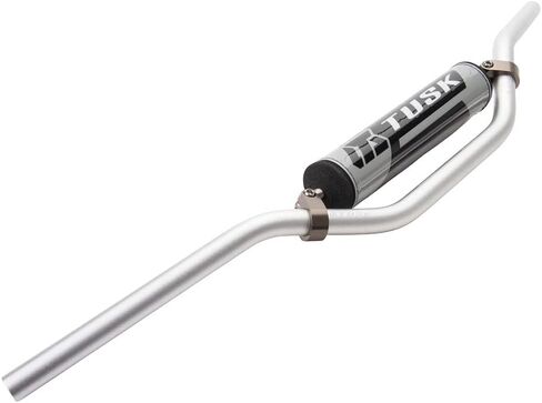 TUSK T-10 Aluminum 7/8" Handlebar KX High Bend Silver for Kawasaki KLX230R 2020-2025 in Saudi Arabia