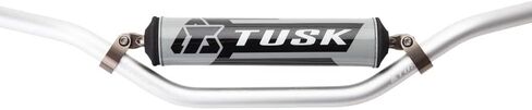 TUSK T-10 Aluminum 7/8" Handlebar KX High Bend Silver for Kawasaki KLX230R 2020-2025 in Saudi Arabia