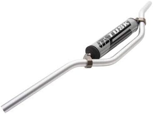 TUSK T-10 Aluminum 7/8" Handlebar KX High Bend Silver for Kawasaki KLX230R 2020-2025 in Saudi Arabia