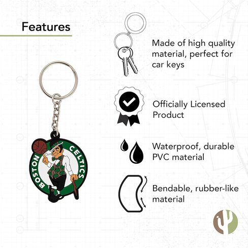 Desert Cactus Milwaukee Bucks Keychain NBA National Basketball Association Car Keys Holder (PVC) in Saudi Arabia