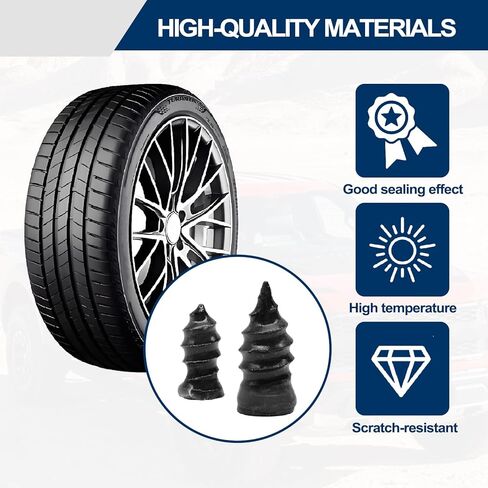 Tire Repair Kit - 40pcs Vacuum Rubber Nails for Emergency Puncture Repair on All Vehicles (Car, Truck, Motorcycle, ATV, Tractor tire,JP) in Kuwait