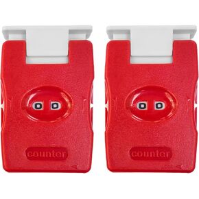 2 Pieces Knitting Counter, Needle Marking Tool, Plastic Knit Counter, Knitting Stitch Counter, Red in Kuwait