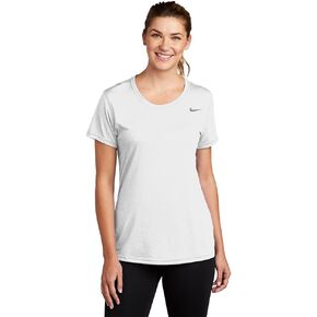 Nike Women's Shortsleeve Legend T-Shirt nkCU7599 100 (Medium) White/Grey in Kuwait