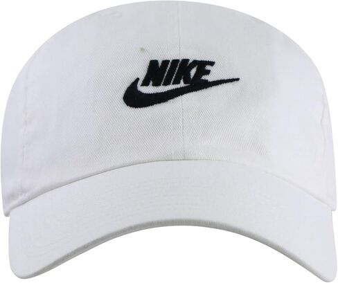 NIKE Sportswear Unisex H86 Futura Cap, White/White/Black, One Size in Kuwait