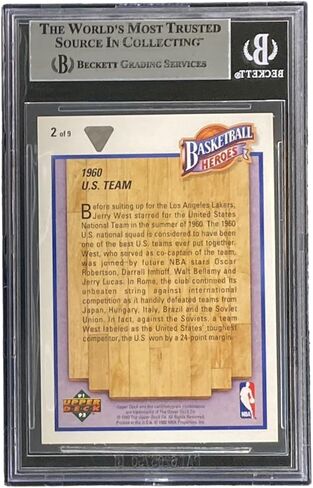 Jerry West Signed 1991-92 UD Jerry West Heroes #2 Los Angeles Trading Card BAS in Saudi Arabia
