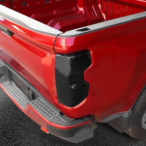 غطاء حماية لمصباح الضوء الخلفي مناسب لسيارة Chevy Colorado 2023-2025+، طقم إكسسوارات خارجية لإطار الضوء الخلفي قطعتين (أسود مدخن) in Saudi Arabia