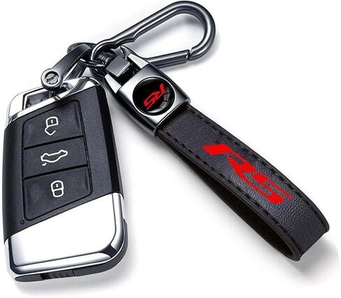 Aluminum Tire Valve Stem Cap Covers Leather Car Key Chain Mental Keychain Keyrings Compatible with Chevy Accessories in Kuwait