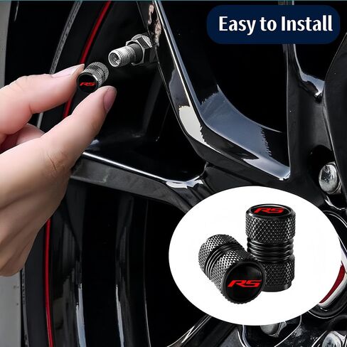 Aluminum Tire Valve Stem Cap Covers Leather Car Key Chain Mental Keychain Keyrings Compatible with Chevy Accessories in Kuwait