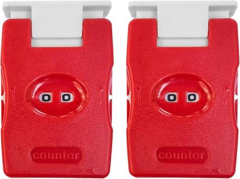 2 Pieces Knitting Counter, Needle Marking Tool, Plastic Knit Counter, Knitting Stitch Counter, Red in Kuwait